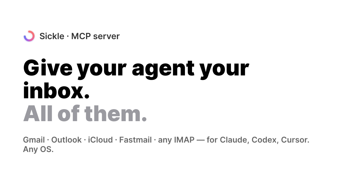Email MCP server for Claude, Cursor & Codex — every mailbox, any ...